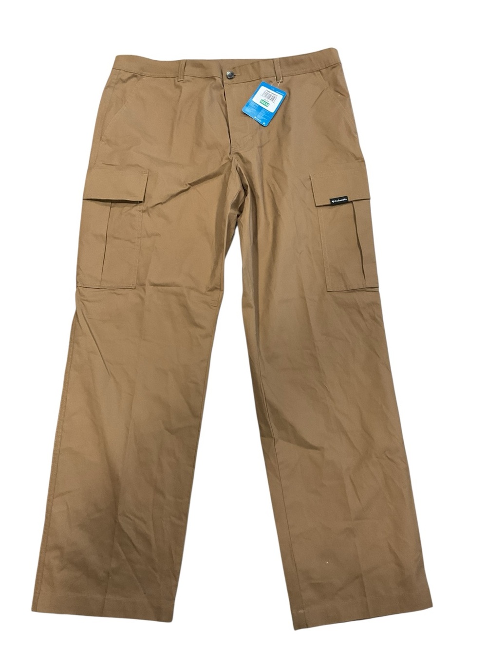 Columbia Mens Delta Cargo Pants 38x32 Brown Straight Leg 1955976 NWT